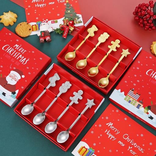 Christmas Dessert Spoon Set